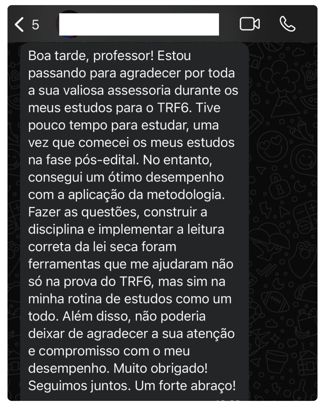 Depoimento Aluno Francisco