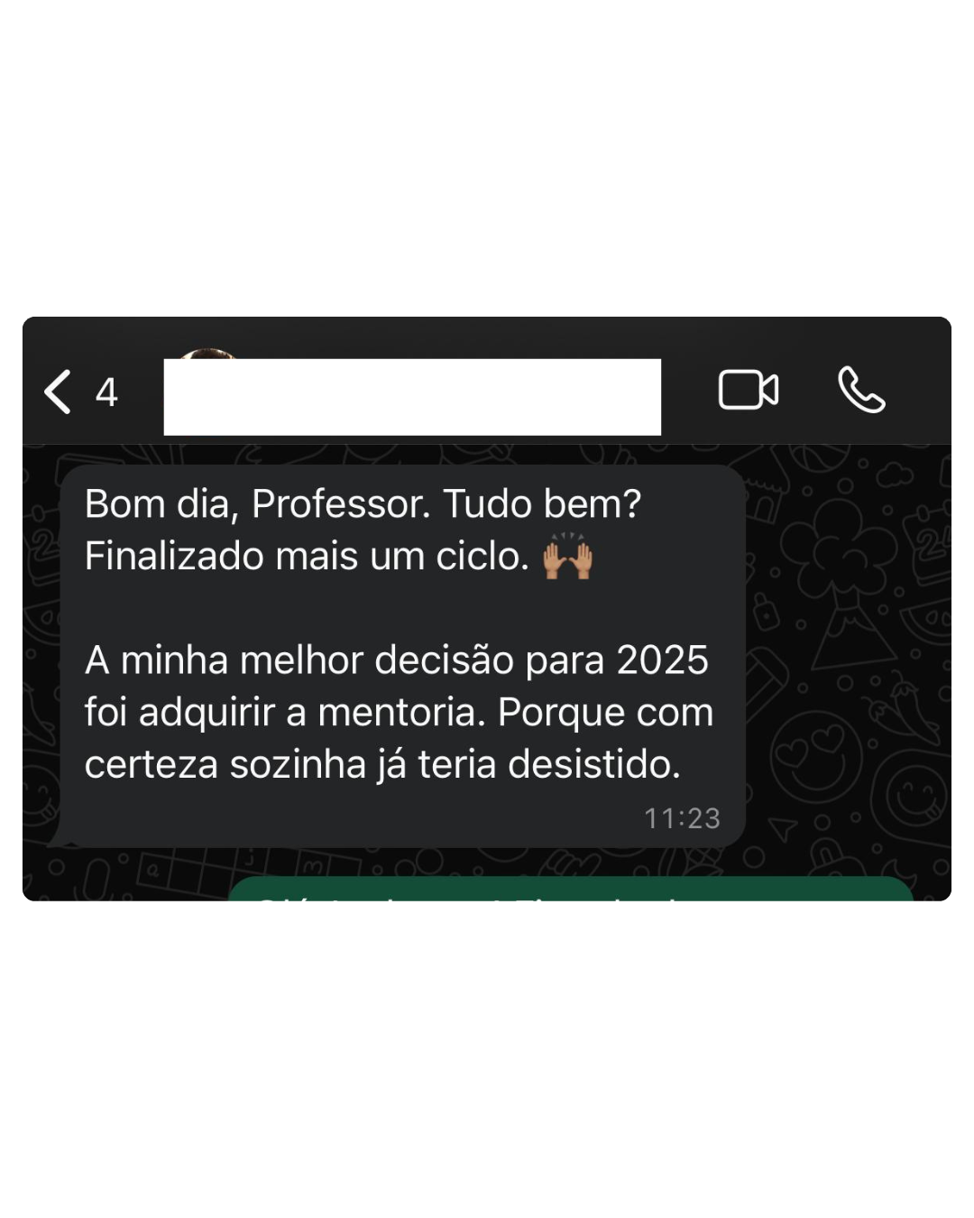 Depoimento Aluno Roberta